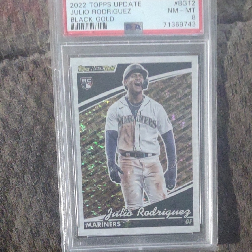 2022 Topps Update Julio Rodriguez Black Gold Card